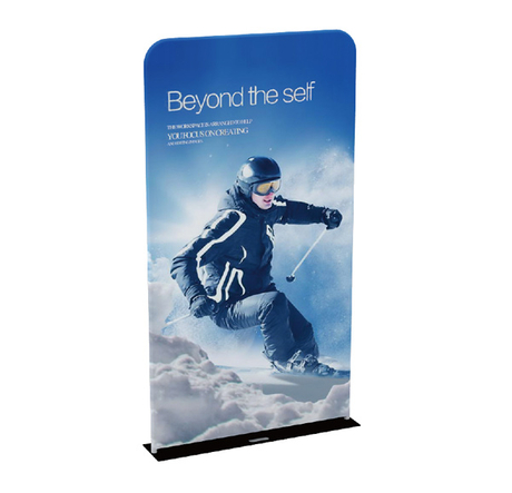 5ft Tension Fabric Display With Steel Plate 
