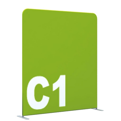 Booth Standard sized C series Fabric display Wall