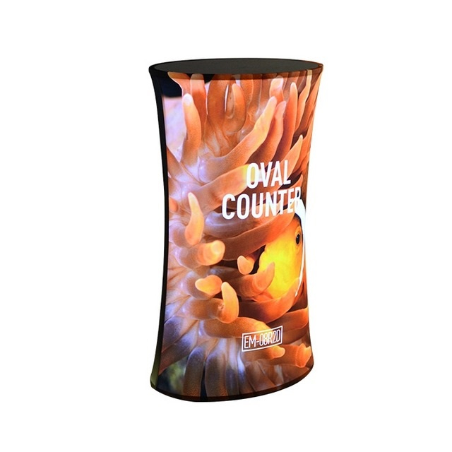 Oval Backlit Counter