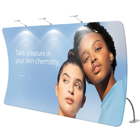 20FT TUBE U-shaped Fabric Display Wall
