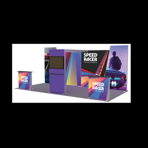 10ftx20ft 120SEG Booth Solution 205(A2C1D1C4)