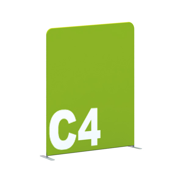 Booth Standard sized C series Fabric display Wall