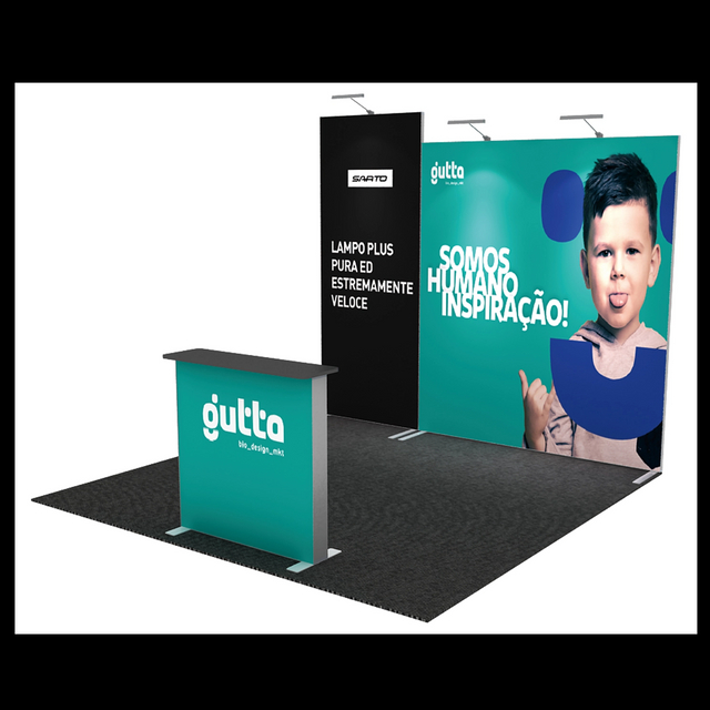 10ftx10ft 120SEG Booth Solution 101-A2C1