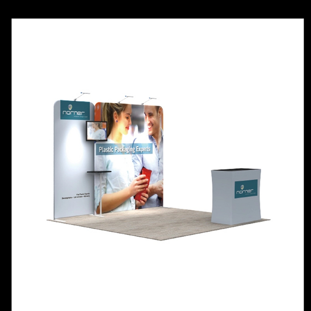 10ftx10ft Tube Booth Solution 116-C1A1