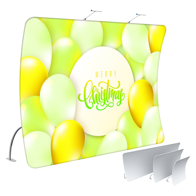 8FT TUBE U-shaped Fabric Display Wall