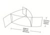 Pinwheel Hanging Banner Tube Fabric Display Wall