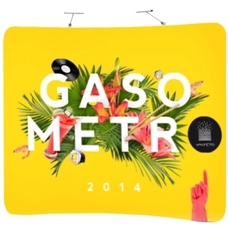 8FT TUBE Curved-shaped Fabric Display Wall