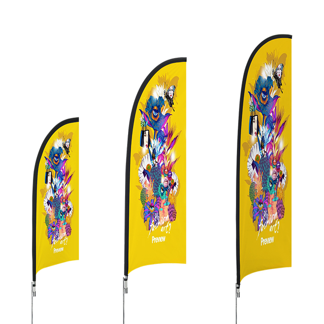 Flying Banner Feather Flying Flag 