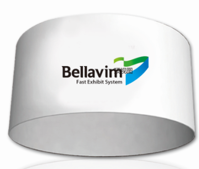 Circle Hanging Banner Tube Fabric Display Wall