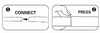 Tapered Circle Hanging Banner Tube Fabric Display Wall