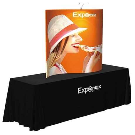 S-shaped Tabletop Display