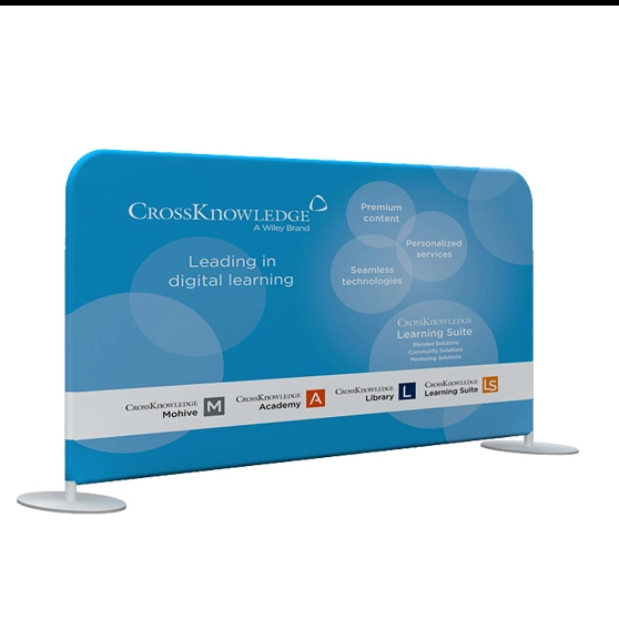 Tube Double Barricades Outdoor Banner Stand