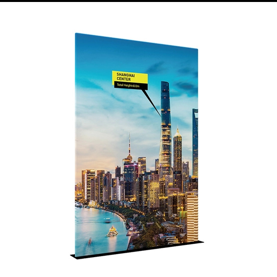 60" Economy Tube Banner Stand With Steel Plate EM-17B4