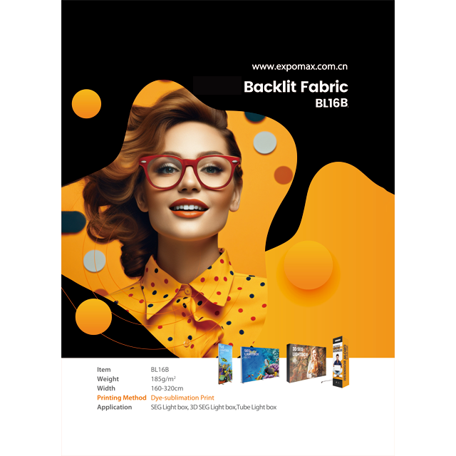 DYE-SUBLIMATION BACKLIT FABRIC BL16B