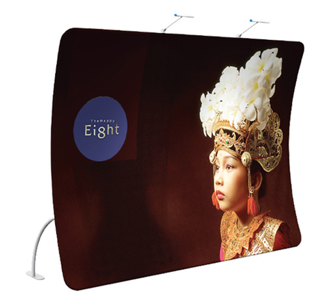 10FT EZ TUBE U-shaped Fabric display Wall