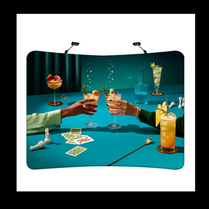 10FT TUBE Curved-shaped Fabric Display Wall