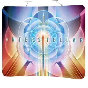 10FT TUBE Curved-shaped Fabric Display Wall