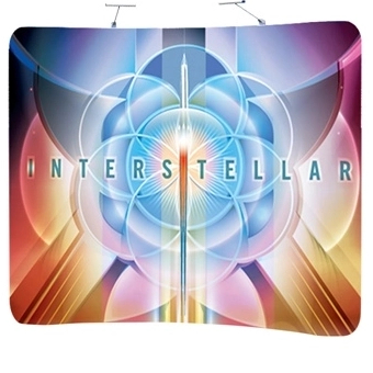 10FT TUBE Curved-shaped Fabric Display Wall