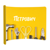 EZ Tube Semi-circle Stand D EM-17W4 Fabric Display Wall