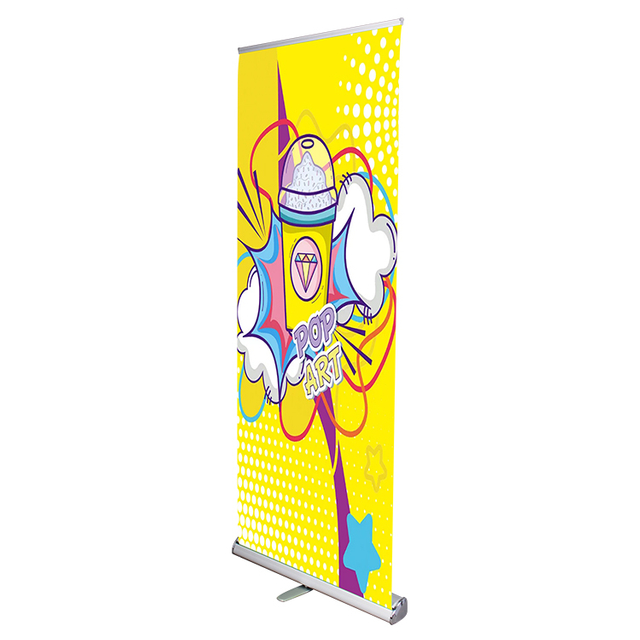 Premium Stair Wide Base Banner Stand EM-01M