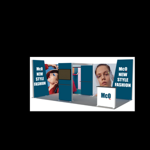 10ftx20ft 120SEG Booth Solution 206(B4C1C1A1G3D1B4)