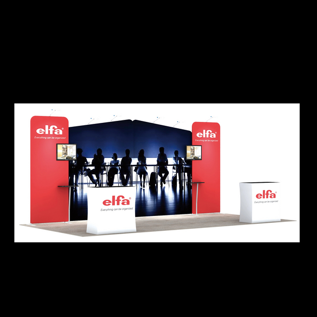 10ftx20ft Tube Booth Solution 201（A2C4C4A2)