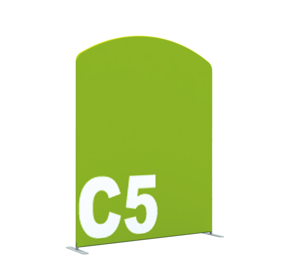 Booth Standard sized C series Fabric display Wall