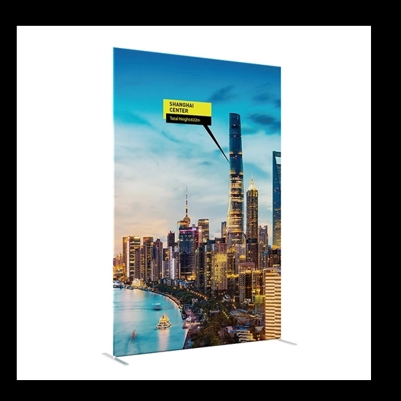60" Economy Tube Banner Stand With Steel Feet EM-17B2