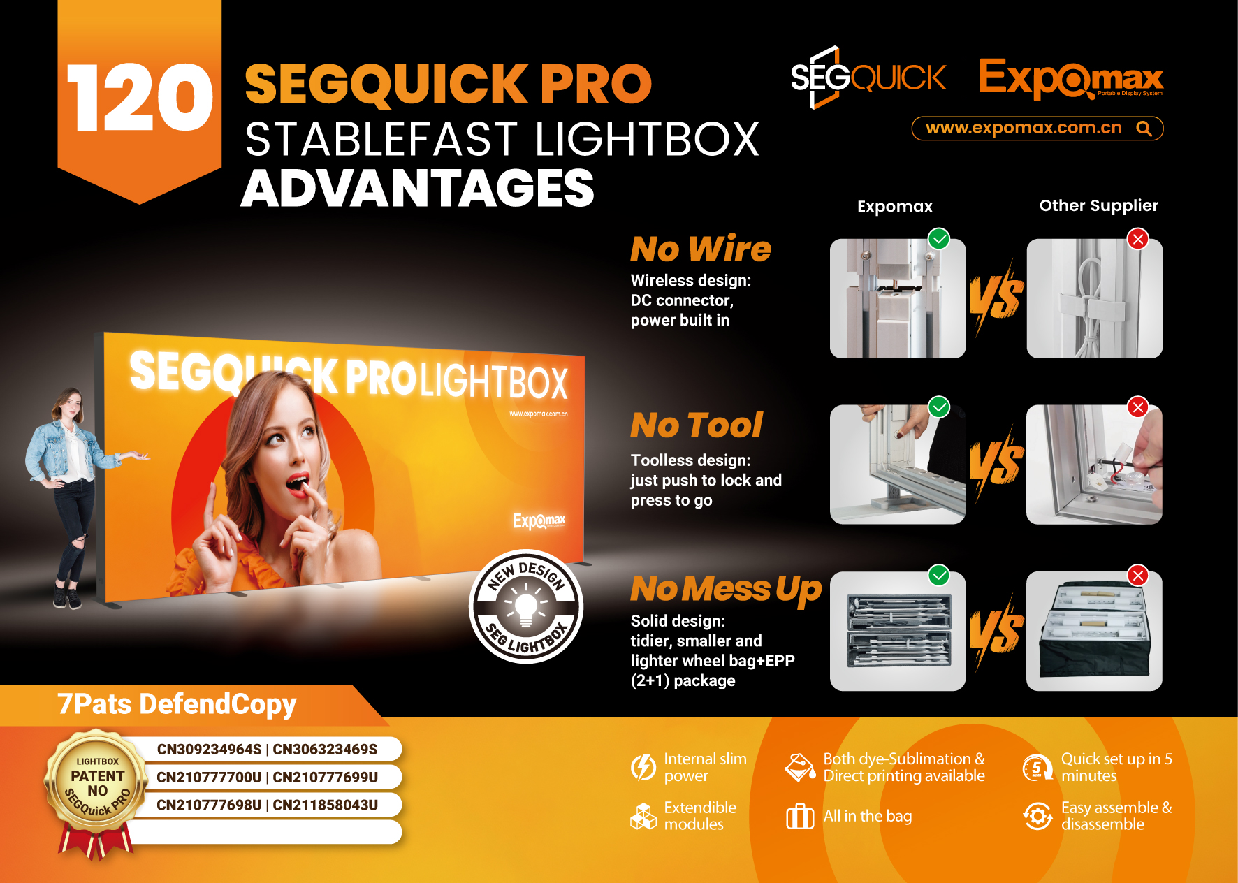 120MM SEG Lightbox Banner