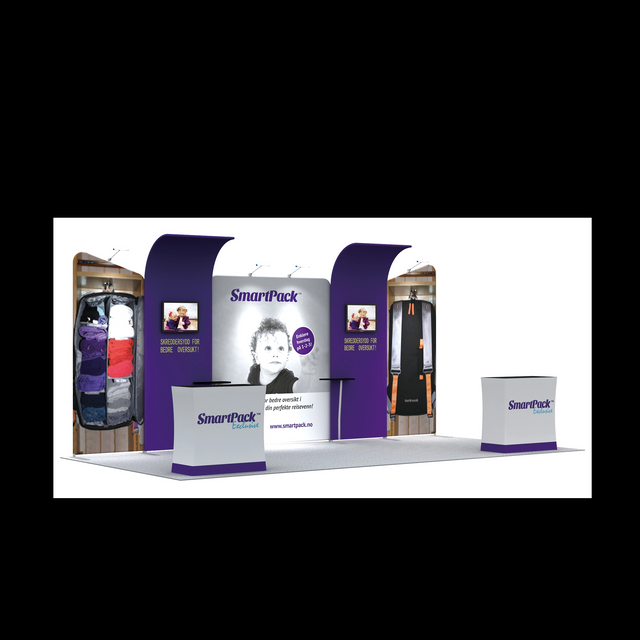 10ftx20ft Tube Booth Solution 211(A4A6C1A6A4)