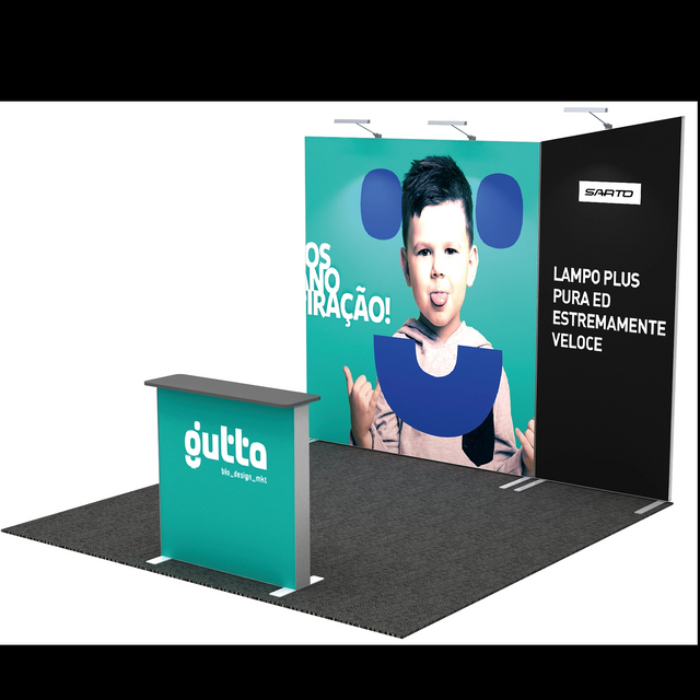 10ftx10ft 120SEG Booth Solution 102-C1A4
