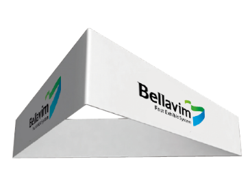 Triangle Hanging Banner Tube Fabric Display Wall