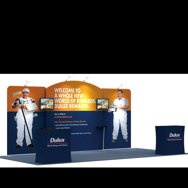 10ftx20ft Tube Booth Solution 206(B1D5B1)