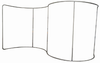 EZ Tube Semi-circle Stand S EM-17W5 Fabric Display Wall