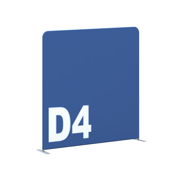 Booth Standard sized D series Fabric display Wall