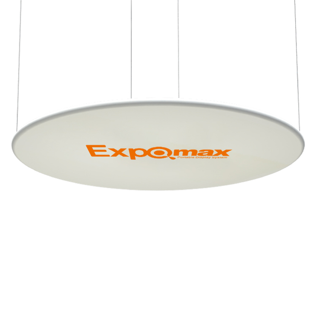 Horizontal Round l Hanging Banner Tube Fabric Display Wall
