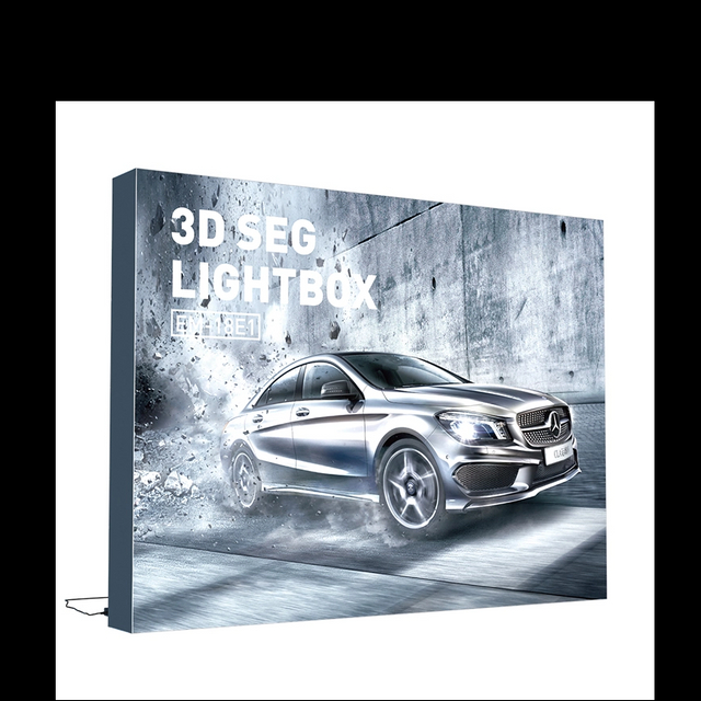 3D SEG Lightbox Fabric Display Wall