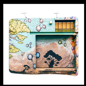 10FT TUBE S-shaped Fabric display Wall