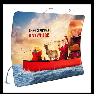 10FT TUBE U-shaped Fabric display Wall