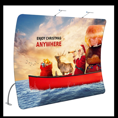 10FT TUBE U-shaped Fabric display Wall