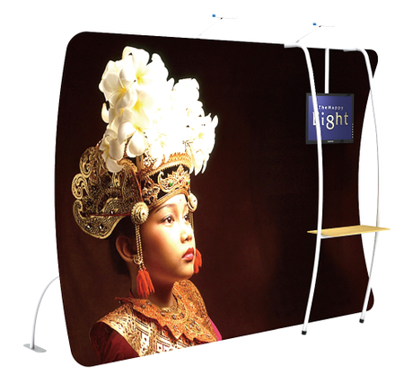 10FT TUBE U-shaped Fabric Display Wall