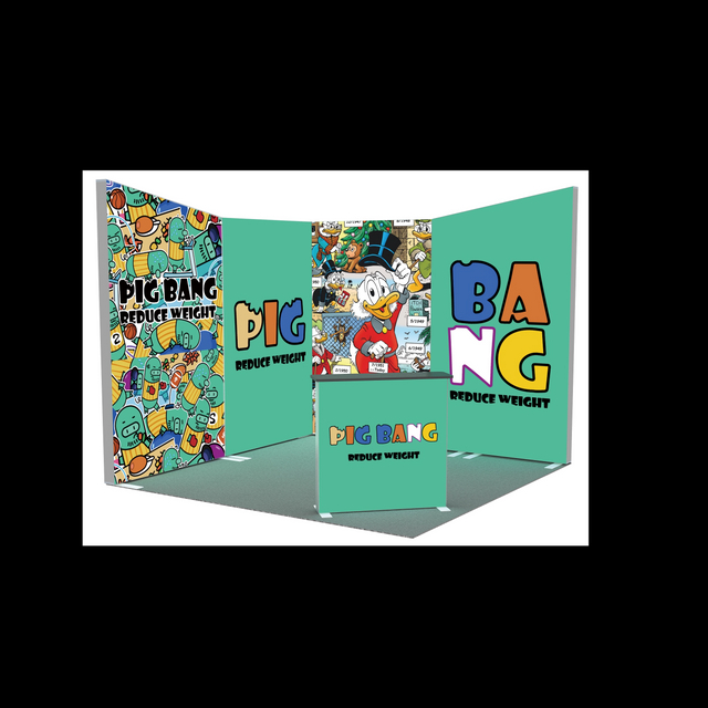 10ftx10ft 120SEG Booth Solution 105(B3B1B1B3)