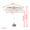 Hexagonal Outdoor Patio Umbrella WGZJ-026