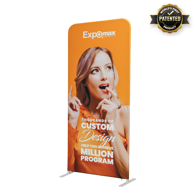 39.37"x 89.76" Foldable Tube Banner Stand EM-17ZF
