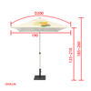 Square Outdoor Patio Umbrella WGZJ-025